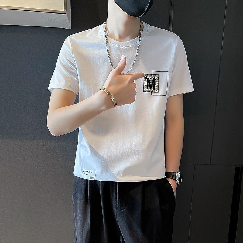 Trendy Men Short Sleeve Top Su - Korean Men Lifestyle recension och pris