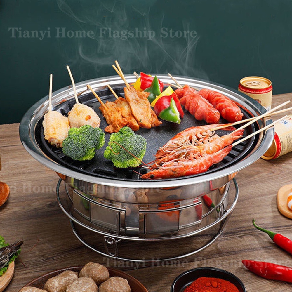 Stainless Steel Charcoal Grill - Korean Bbq Grill recension och pris